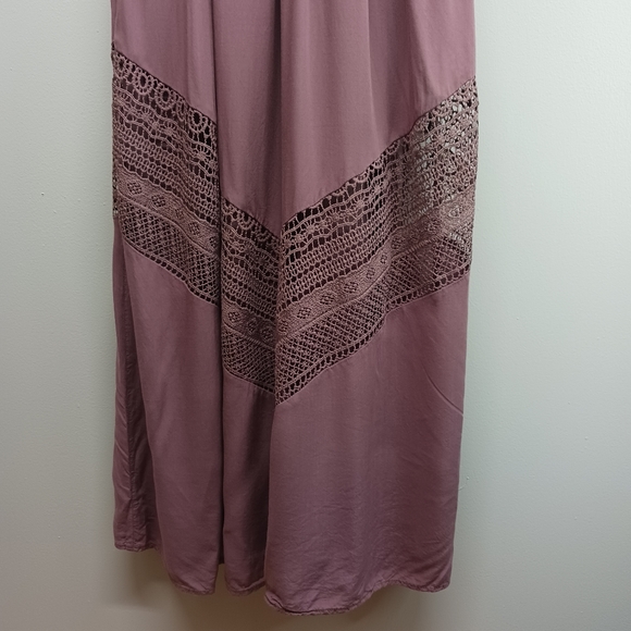 Altar'D State Bohemian Maxi Dress Women Size S Pink Halter Embroidered - Picture 4 of 10